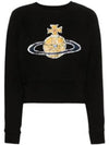 Logo Print Cotton Sweatshirt Grey - VIVIENNE WESTWOOD - BALAAN 2