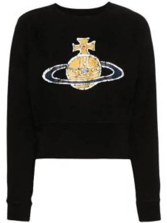 Logo Print Cotton Sweatshirt Grey - VIVIENNE WESTWOOD - BALAAN 2