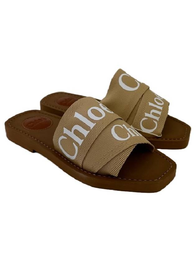 Woody Logo Strap Slippers CHC19U18 - CHLOE - BALAAN 1