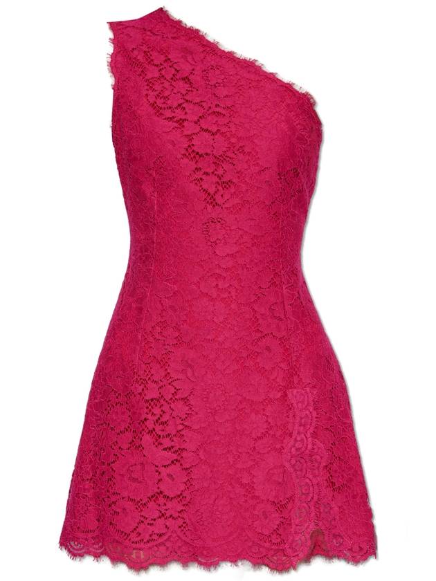 Dolce & Gabbana Lace Dress With Off-the-shoulder Design, Women's, Pink - DOLCE&GABBANA - BALAAN 1