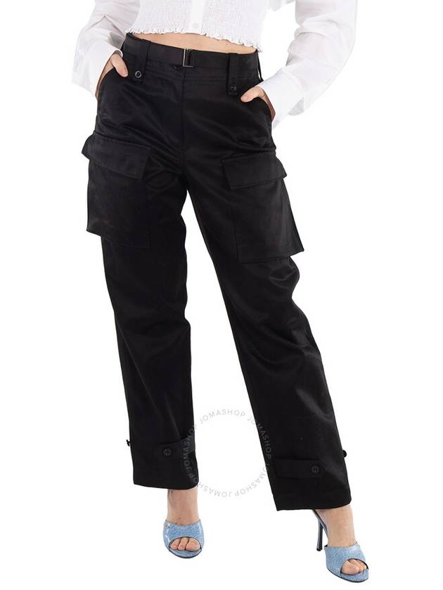 Sacai Ladies Black Cotton Chino Pants, Brand Size 3 - SACAI - BALAAN 1