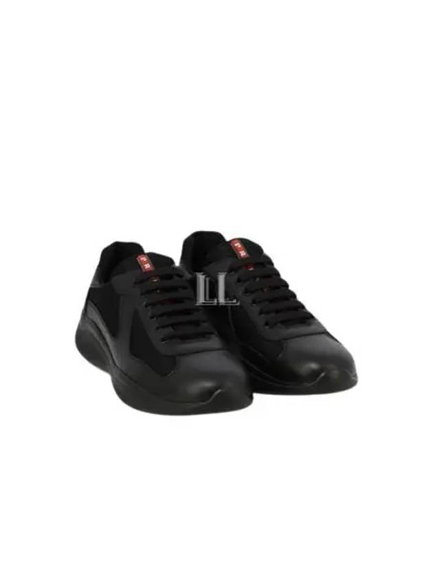 America's Cup Leather Low Top Sneakers Black - PRADA - BALAAN 2