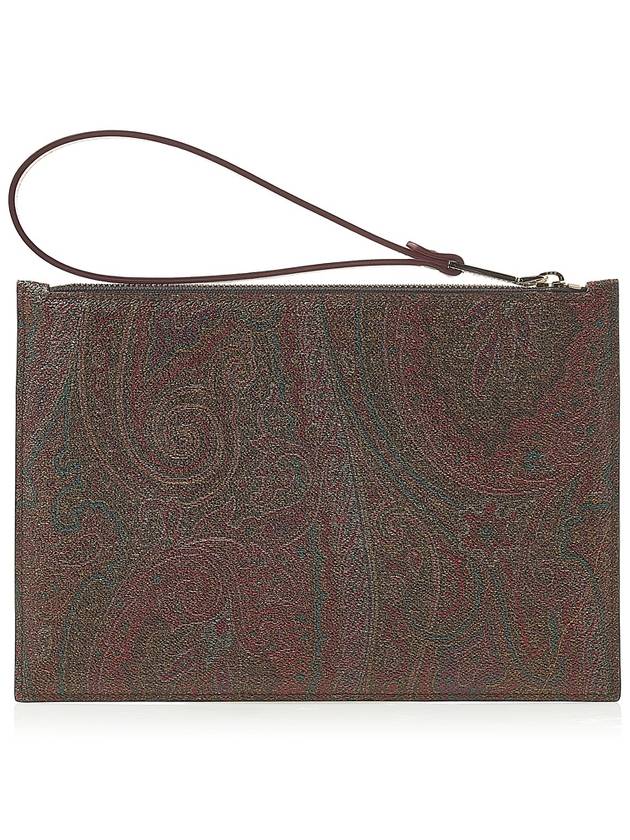 Paisley Clutch Bag Brown - ETRO - BALAAN 4