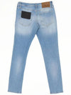 Blue washed slim fit denim pants JN135 - IKALOOOK - BALAAN 2