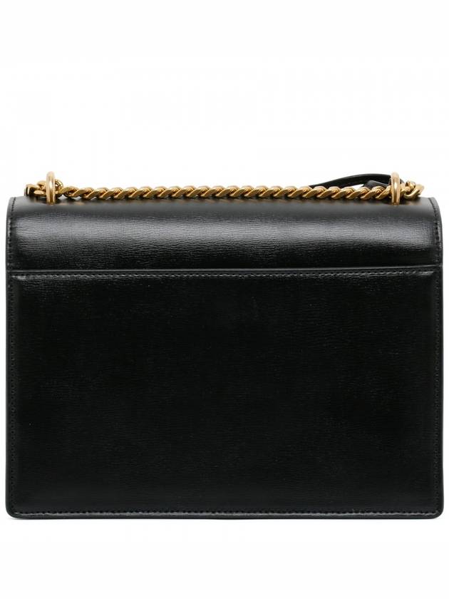 Monogram Sunset Medium Smooth Leather Cross Bag Black - SAINT LAURENT - BALAAN 3