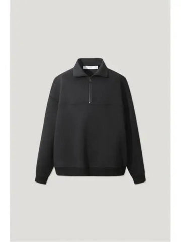 HONORE banding color scheme overfit half zip up BLACK - IRO - BALAAN 1