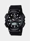 Solar Power Analog Digital Watch Black - CASIO - BALAAN 6