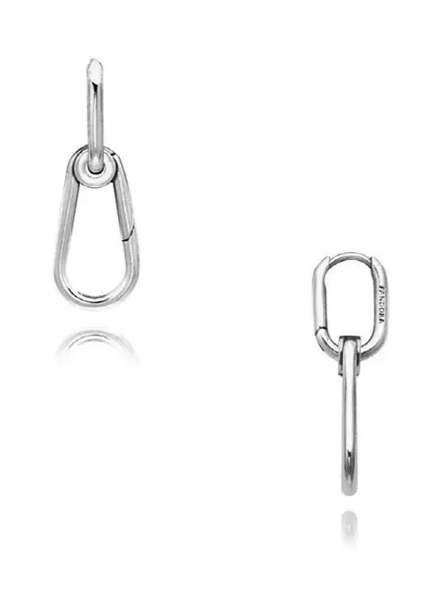 Me Hoop Link Single Earring Silver - PANDORA - BALAAN 2