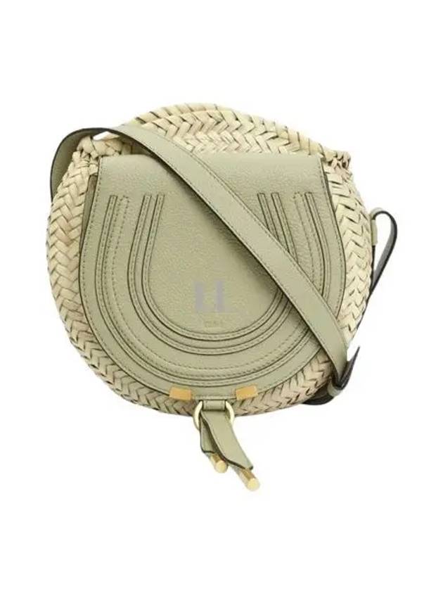 Marcie Raffia Leather Cross Bag Green - CHLOE - BALAAN 2