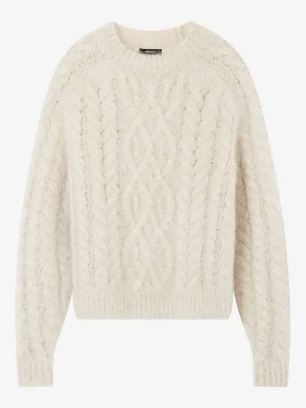 Thomas Mohair Knit Top Beige - ISABEL MARANT - BALAAN 3