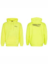 Men's Political Wave Logo Hoodie Neon - BALENCIAGA - BALAAN 7