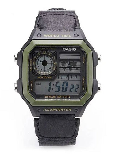 Watch AE 1200WHB 1BVDF AE 1200WHB 1B Digital Sports Men's NATO Watch - CASIO - BALAAN 2