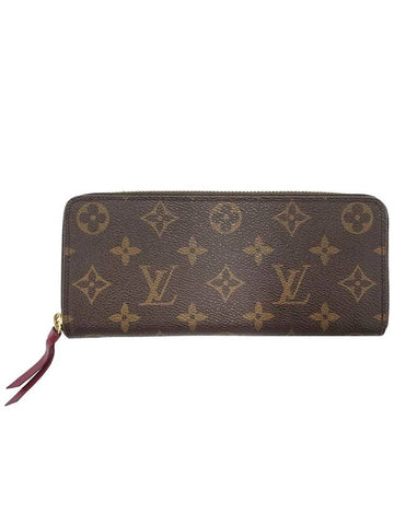 Louis Vuitton M60742 Monogram Canvas Fuchsia Clemence Wallet Long - LOUIS VUITTON - BALAAN 1