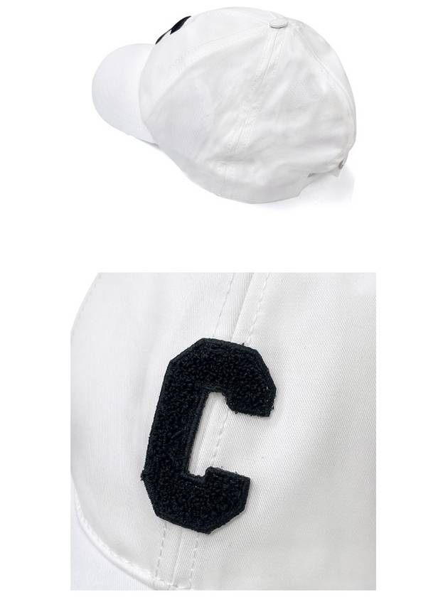 Initial Baseball Cap Cotton White - CELINE - BALAAN 6