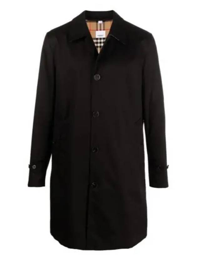 Cotton Inner Check Single Coat Black - BURBERRY - BALAAN 2