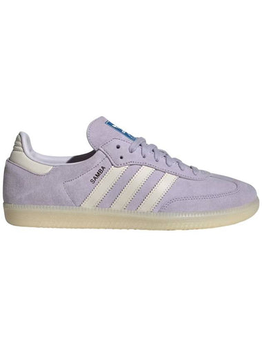 Samba OG Suede Low Top Sneakers Silver Dawn - ADIDAS - BALAAN 1