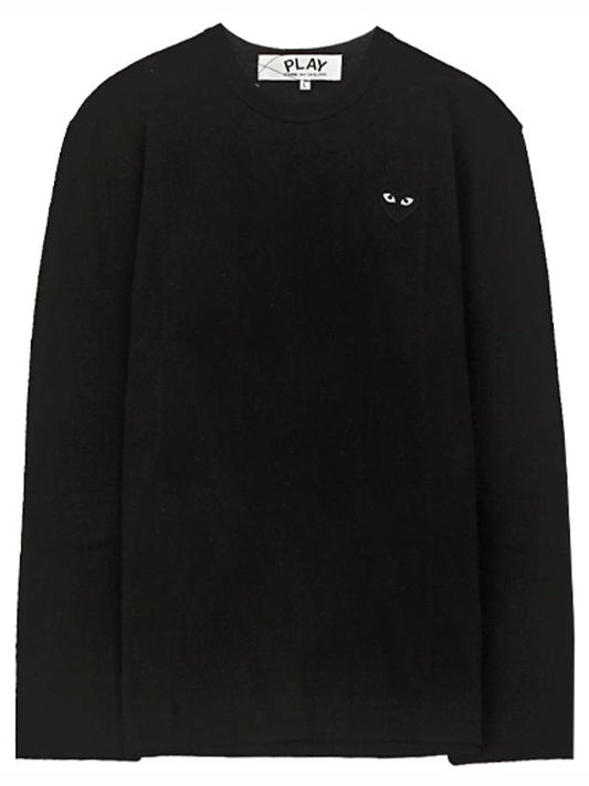 AZ-T120-051-1 Black Wappen Round Long Sleeve T-Shirt Black Men's T-Shirt TEO - COMME DES GARCONS - BALAAN 1