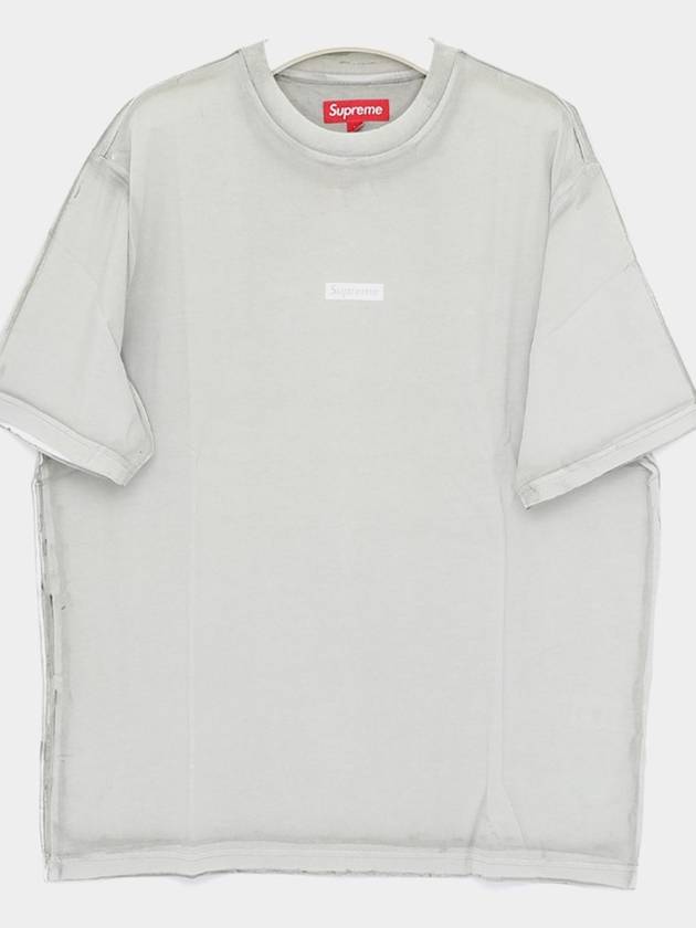 SS24KN54 GRAY overprint t shirt - SUPREME - BALAAN 2