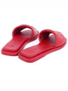 Double T Slide Slippers Red - TORY BURCH - BALAAN.