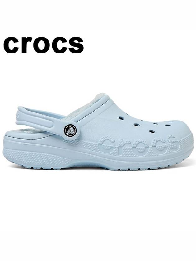 Winter clog Baya lined fur shoes mineral blue 205969 4JZ - CROCS - BALAAN 1