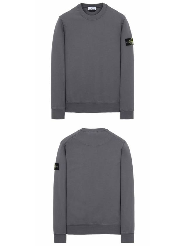 Men's Wappen Patch Sweatshirt Dark Grey - STONE ISLAND - BALAAN 5