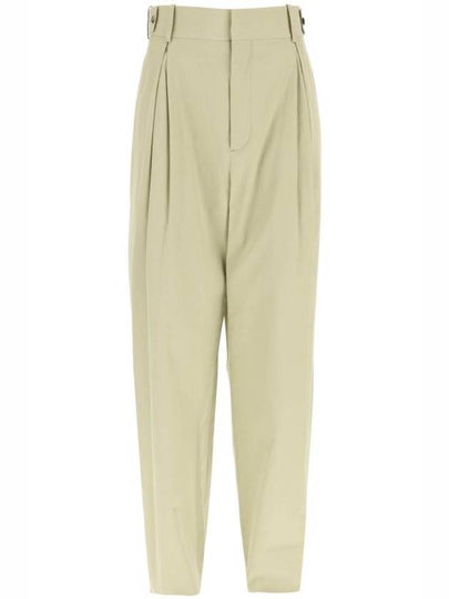 Cotton Straight Pants Beige - BOTTEGA VENETA - BALAAN 2