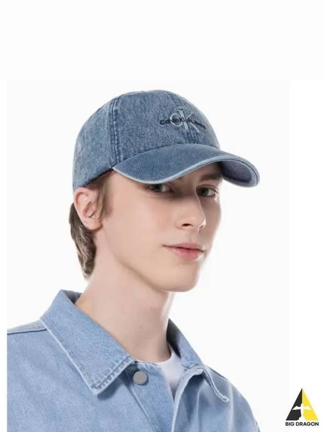 JEANS Men s Blue Denim Ball Cap HX0335 407 - CALVIN KLEIN - BALAAN 1