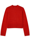 Anna crew neck cotton knit top sundried tomato - REFORMATION - BALAAN 1