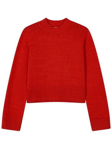 Anna crew neck cotton knit top sundried tomato - REFORMATION - BALAAN 1