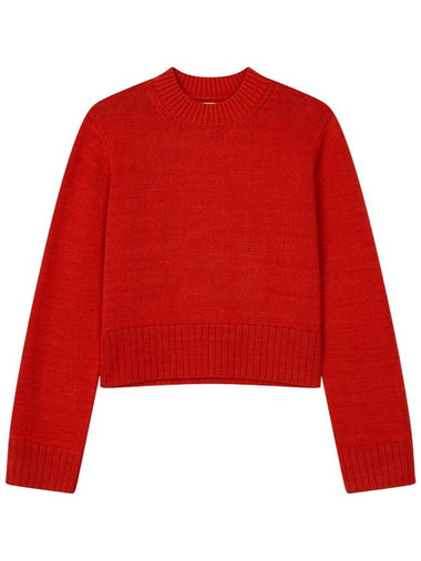 Anna crew neck cotton knit top sundried tomato - REFORMATION - BALAAN 1