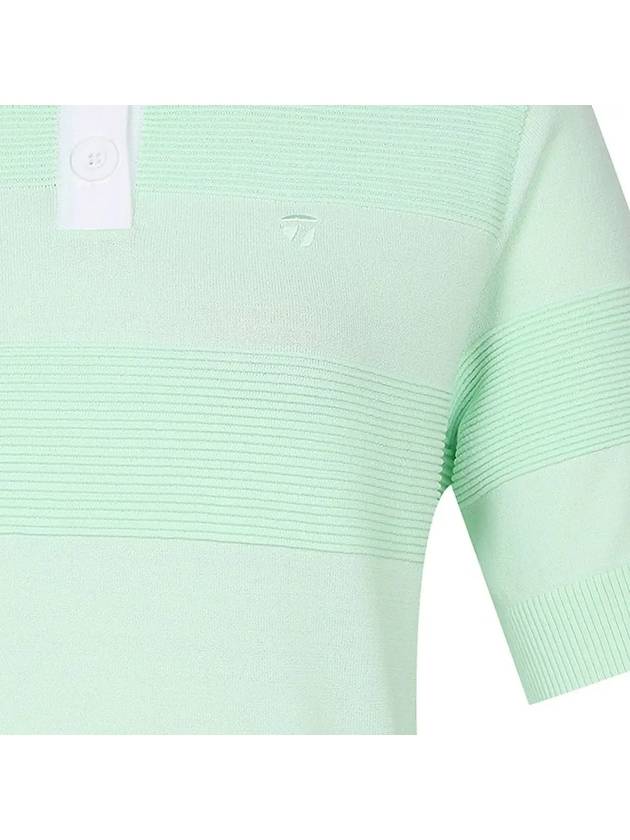 color combination tissue modified collar short sleeve knit TWSRM6121 820 - TAYLORMADE - BALAAN 4