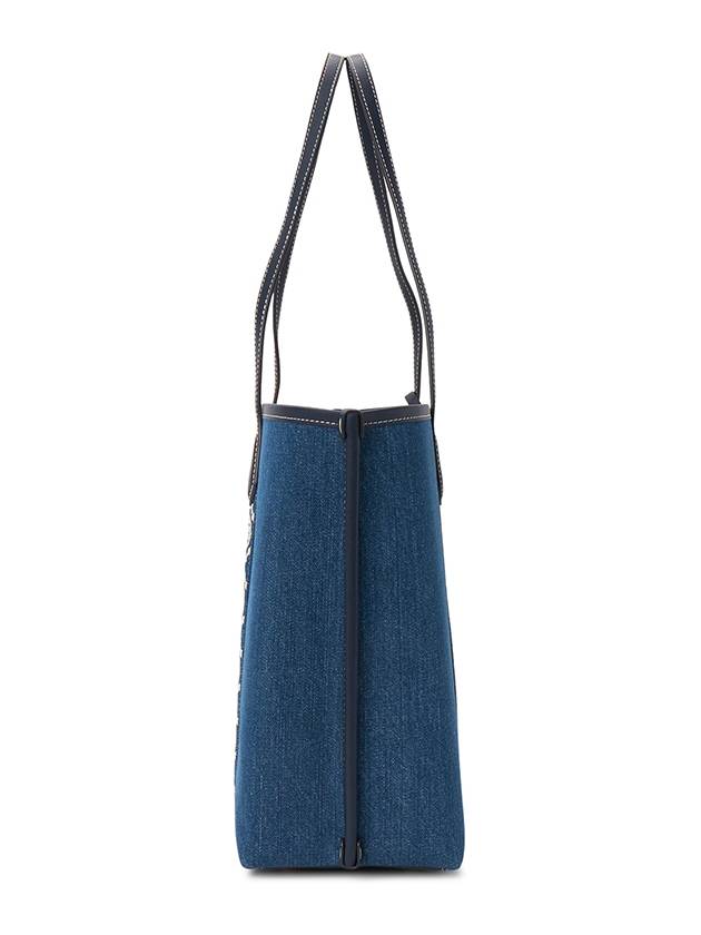 Perry Triple Compartment Tote Bag Denim Blue - TORY BURCH - BALAAN 3