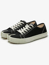 Tabi Canvas Low Top Sneakers Black - MAISON MARGIELA - BALAAN 3