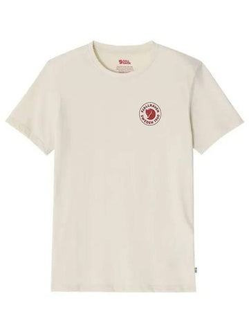 87313 113 1960 Logo Chalk White Men's Short Sleeve T-Shirt - FJALL RAVEN - BALAAN 1