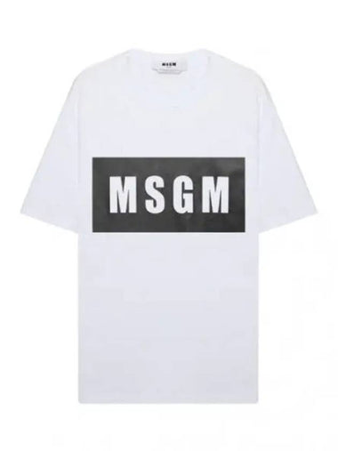 Box Logo Short Sleeve T Shirt Men s Tee - MSGM - BALAAN 1