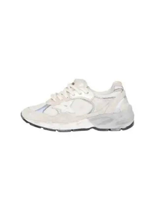 Mesh and Suede Leather Dad-Star Sneakers White Beige - GOLDEN GOOSE - BALAAN 2