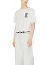 K Crest Cotton Short Sleeve T-Shirt White - KENZO - BALAAN 4