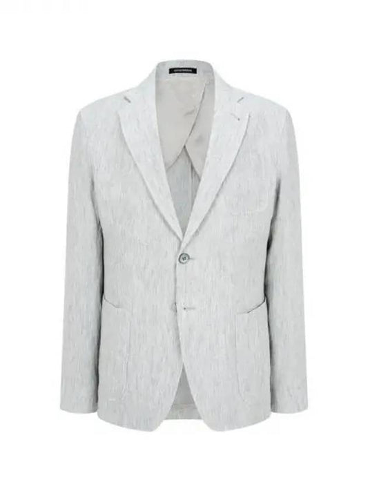 Men s linen no cheat single jacket gray 271487 - EMPORIO ARMANI - BALAAN 1