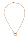 Love Logo Diamond Necklace Rose Gold - CARTIER - BALAAN 1