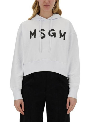 Hooded Sweatshirt 3641MDM136 24700001 WHITE - MSGM - BALAAN 1