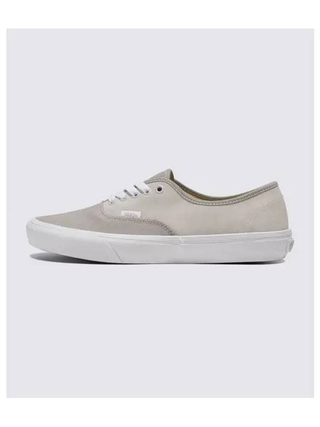 Authentic Canvas Suede Low Top Sneakers Block Grey - VANS - BALAAN 2