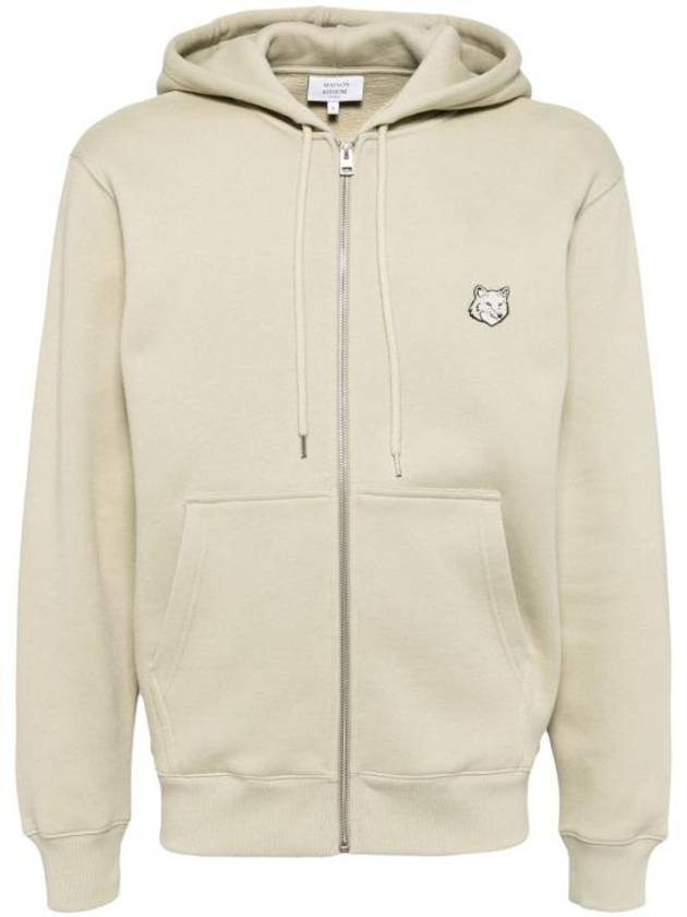 Bold Fox Head Patch Cotton Zip-Up Hoodie Ash Tree - MAISON KITSUNE - BALAAN 2