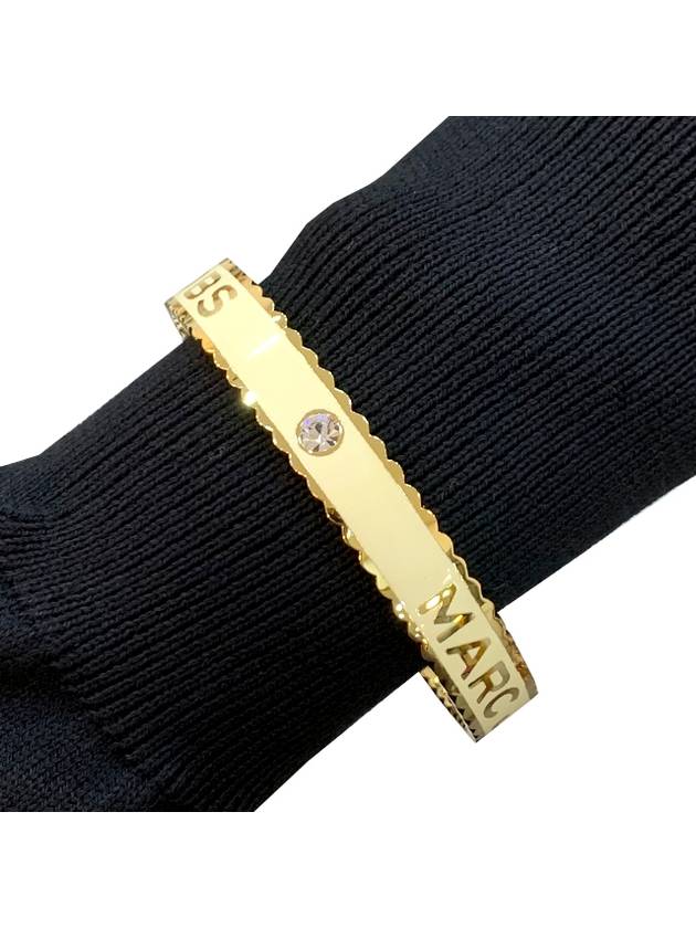 THE MEDALLION Gold Plated Brass Large Bracelet Gold - MARC JACOBS - BALAAN.