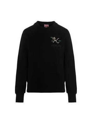 Women s Tiger Tail Logo Sweatshirt Black PFC62SW6584MF - KENZO - BALAAN 1