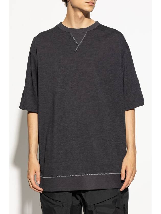 Y-3 Crew Neck T-Shirt, Unisex, Grey - Y-3 - BALAAN 5