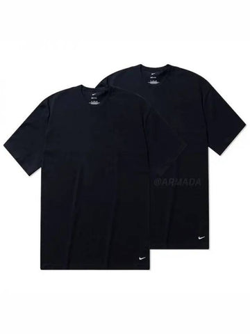 KE1191 Crew Neck Short Sleeve T Shirt Black 2 Pack Domestic Product GQLO23012688955 - NIKE - BALAAN 1