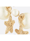 Dior Tribales Earrings Gold Finish Metal White Le - DIOR - BALAAN 2