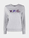 Logo Print Sweatshirt Grey - A.P.C. - BALAAN 2