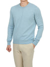 Crew Neck Cashmere Knit Top Pale Blue - MAISON MARGIELA - BALAAN 6