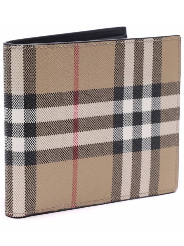 Check Pattern Half Halfwallet Beige - BURBERRY - BALAAN 4